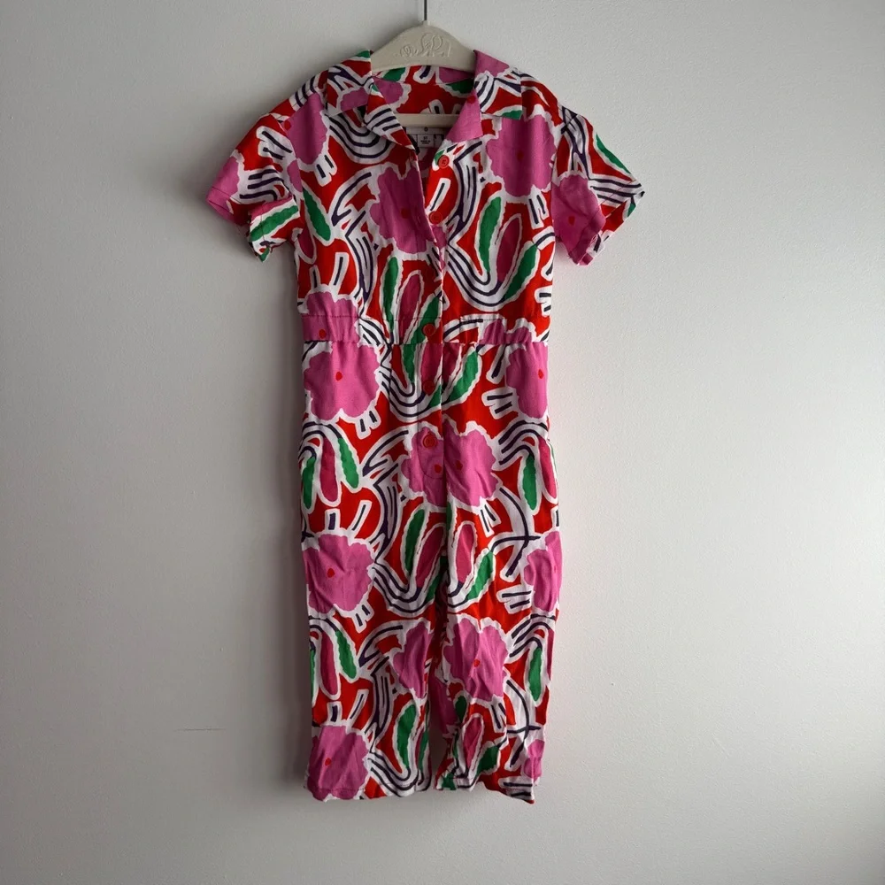 Diane Von Furstenberg Floral Jumpsuit Size 3T - Picture 2 of 5